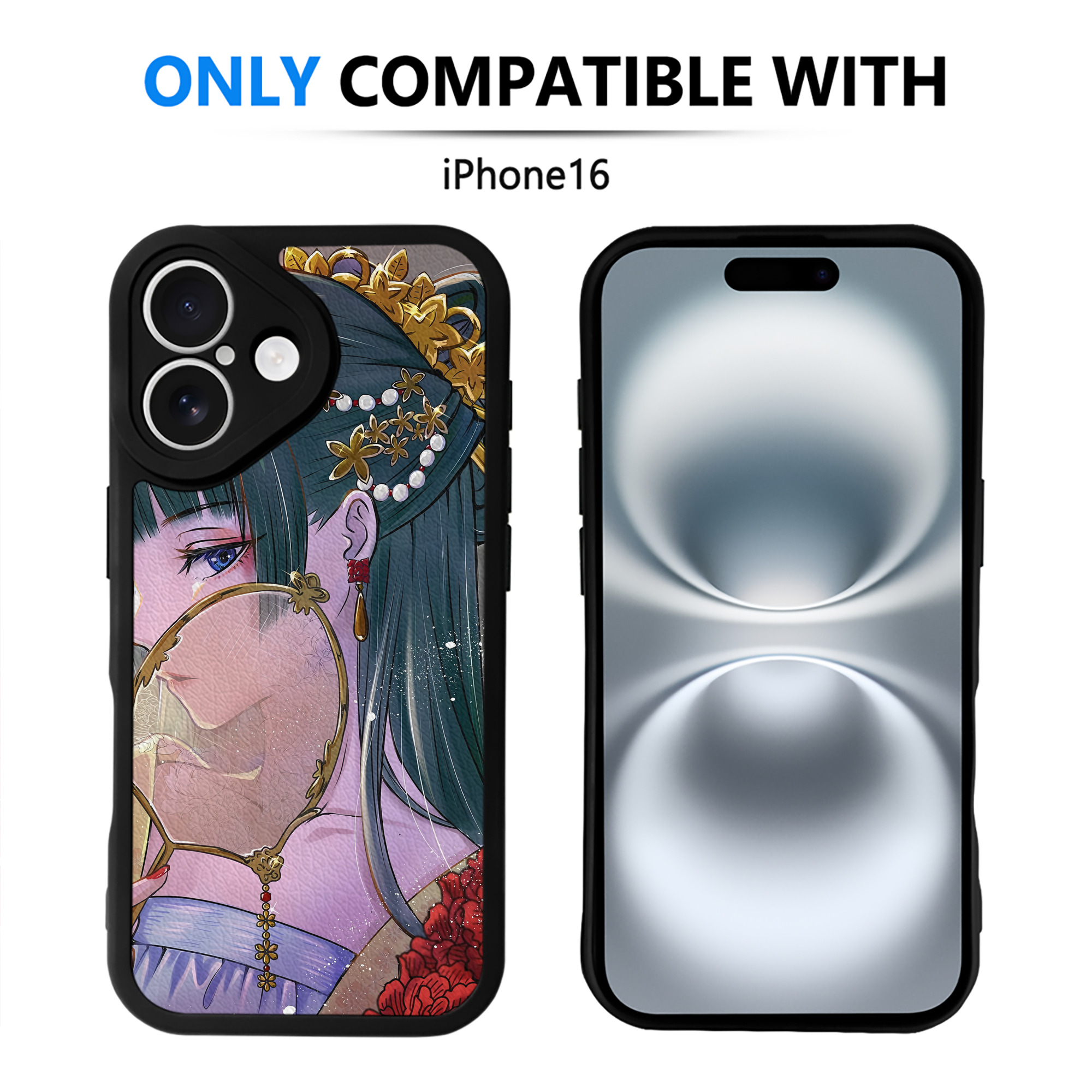 （画像用） 薬屋のひとりごと The Apothecary Diaries 【iPhone 16シリーズ対応】シリコンスマホケース（レザー調） 材質：シリコン
